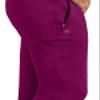 Healing Hands Men's Scrub Jogger Pants Dante with 4 Pockets, 2-Way Stretch, and Durable Fabric 9301, Wine,XST view 4