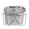 Goetland US Military Style 304 Stainless Steel US Army Canteen Cup with Lid 0.85 qt 800 ml view 2