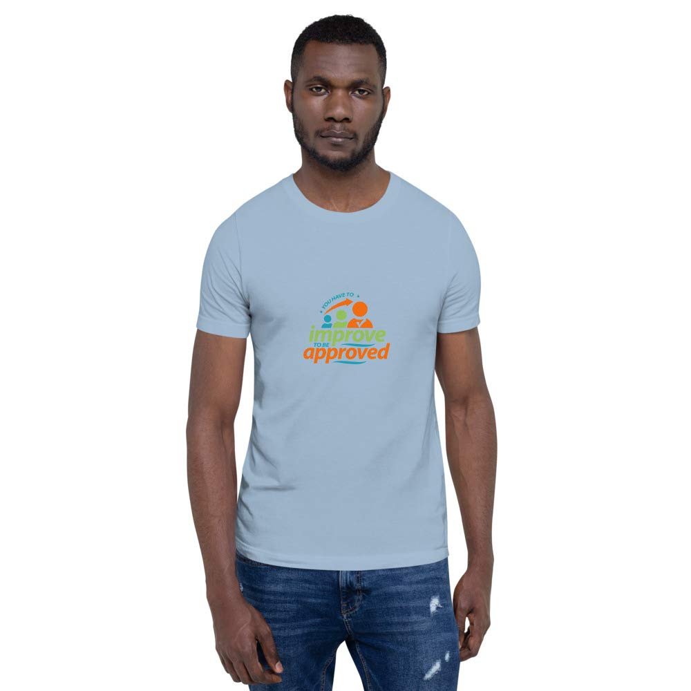 Clap Tees Short-Sleeve Unisex T-Shirt Improve 2020120336 Light Blue