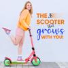Hurtle Lightweight and Foldable Kick Scooter-Adjustable Scooter for Teens and Adult, Alloy Deck with High Impact Wheels, Durable ABEC-7 Bearings w/ T-bar Anodized Clamp Collar, Watermelon HURTS89.5 view 2