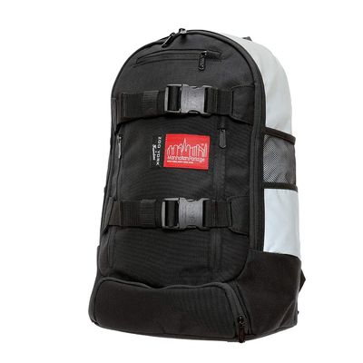 Manhattan Portage x Zoo York Skateboard Backpack Reflective Front Urban Pack with Shoe Compartment & Skateboard Straps