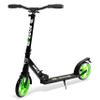 Hurtle Lightweight and Foldable Kick Scooter - Adjustable Scooter for Teens and Adult, Alloy Deck with High Impact Wheels, Durable ABEC-7 Bearings w/ T-bar Anodized Clamp Collar, Green HURTS56.5 view 1