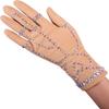 SG.MODA Figure Ice Skating Gloves Made in Europe with Crystals Artica/Fleece Crystals G2 XS view 2