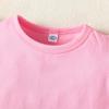 LYSMuch Toddler Baby Girls Ruffle Sleeve Shirt Plain Solid Sleeveless Tshirt Top Blouse Kids Casual Clothes(Pink, 2-3T) view 4