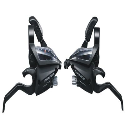 Shimano EF500-2A Lever Set 2x7-SPEED for V-Brake Black EZ-FIRE