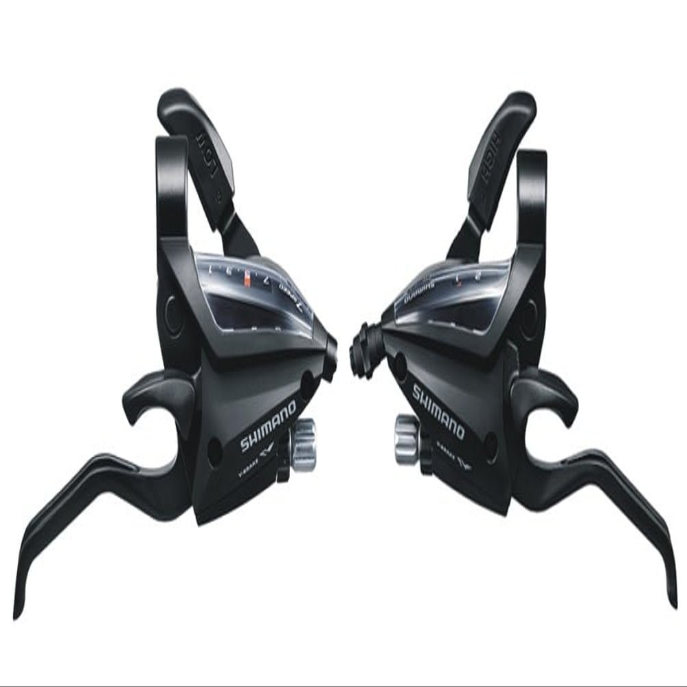 Shimano EF500-2A Lever Set 2x7-SPEED for V-Brake Black EZ-FIRE