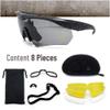 Tactical Eyewear 3 Interchangeable Lenses Outdoor Unisex Shooting Glasses - Military Fans Eyewear Impact and Explosion-Proof - Water Resistant Corrective Mount Support - Special Ops Sport view 2