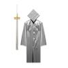 Tassel Depot 2023 Graduation Cap and Gown Set with Tassel - Made in USA - Perfect for High School or College - Silver view 1