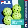 FILA Accessories Outdoor Pickleball Balls - Official Outdoor Pickleballs, Regulation Size with 40 Holes (Lime Green), Pack of 4 view 2