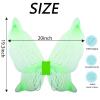 Dushi Fairy Wings for Adults,Butterfly Wings for Girls,Angel Wings,Fairy Costume for Women Birthday Halloween Dress Up Party Favor Green view 4