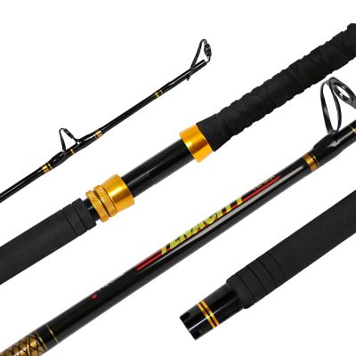 Fiblink Fishing Trolling Rod 1 Piece Saltwater Offshore Big Name Heavy Duty Rod (6',50-80lbs)