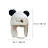 KESYOO Boy Girl Earmuffs Hat Warm Beanie for Boy Girl Thickened Fleece Design for Outdoor Activities Cute Cartoon Patterns for Birthdays and Family Events White view 2