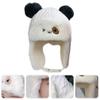 KESYOO Boy Girl Earmuffs Hat Warm Beanie for Boy Girl Thickened Fleece Design for Outdoor Activities Cute Cartoon Patterns for Birthdays and Family Events White view 3