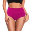 ASIMOON Women's Briefs Cotton High Waisted Panties Stretch Breathable Underwear for Women Plus Size Multicolor 4XL view 2