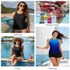 Holipick High Neck Tankini Top Bathing Suit Tops for Women Tummy Control Tank Tops Swimsuits Black M view 2