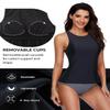 Holipick High Neck Tankini Top Bathing Suit Tops for Women Tummy Control Tank Tops Swimsuits Black M view 4