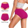ASIMOON Womens Tummy Control Underwear,High Waisted Cotton Underwear for Women Full Back Soft Panties Comfortable Briefs XL view 3
