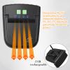 Mudder 2 Pieces LED Clip on Cap Lights USB Rechargeable Cap Flashlight Clip Waterproof Bright Hat Flashlight Headlamp for Fishing Camping Hand Work (Black) view 3