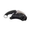 MASALONG Outdoor Survival claw Tactical teeth Knife Double edged sharp Fixed Blade Knife With Sheath (5CR Sand light Black handle) view 2