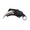 MASALONG Outdoor Survival claw Tactical teeth Knife Double edged sharp Fixed Blade Knife With Sheath (5CR Sand light Black handle) view 4