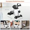 Mini Exercise Bike, AGM Under Desk Bike Pedal Exerciser Foot Cycle Arm & Leg Peddler Exerciser Machine with LCD Screen Displays (White) view 4