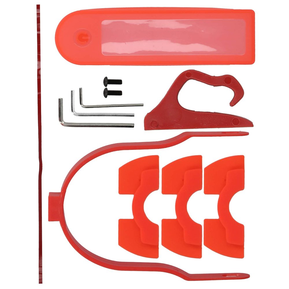 Electric Scooter Accessories Kit, Silicone Protective Cover+Hook+Damping+Rear Mudguard Bracket Scooter Accessories Compatible for M365/PRO