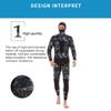 3Mm Neoprene Diving Suit Split 2 Piece Camouflage Wetsuit for Scuba Snorkeling Jellyfish Underwater Hunting Spearfishing,XXL view 3