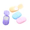 ccHuDE 6 Packs Portable Disposable Paper Soap Sheets Hand Washing Bath Scented Paper Soap for Camping Hiking Travel view 1