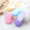 ccHuDE 6 Packs Portable Disposable Paper Soap Sheets Hand Washing Bath Scented Paper Soap for Camping Hiking Travel view 2