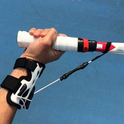 YJSD Professional Tennis Trainer Practice Serve Ball Machine Sports Training Tool, Tennis Power Resist System Resistance Band, Self-Study Correct Wrist Posture Accessories