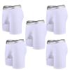 Andongnywell 5-Pack Men's Elephant Nose Boxer Briefs Breathable Ice Silk Trunk Underwear Underpants Knickers (White,X-Large) view 1