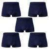 Andongnywell 5-Pack Men's Microfiber Active Performance Boxer Briefs Underwear Comfort Knickers panties underwears (Navy Blue,X-Large) view 1