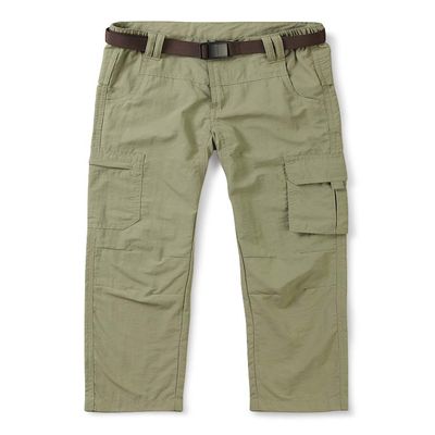 OCHENTA Boy's Quick Dry Pull on Cargo Pants for Little Kids Outdoor Hiking Camping Fishing Khaki Tag 120-5Y