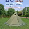 4 Persons 5lb Lightweight Tipi Hot Tent with Stove Jack, 7'3" Standing Room, Teepee Tent for Hunting Family Team Backpacking Camping Hiking (Olive) view 2
