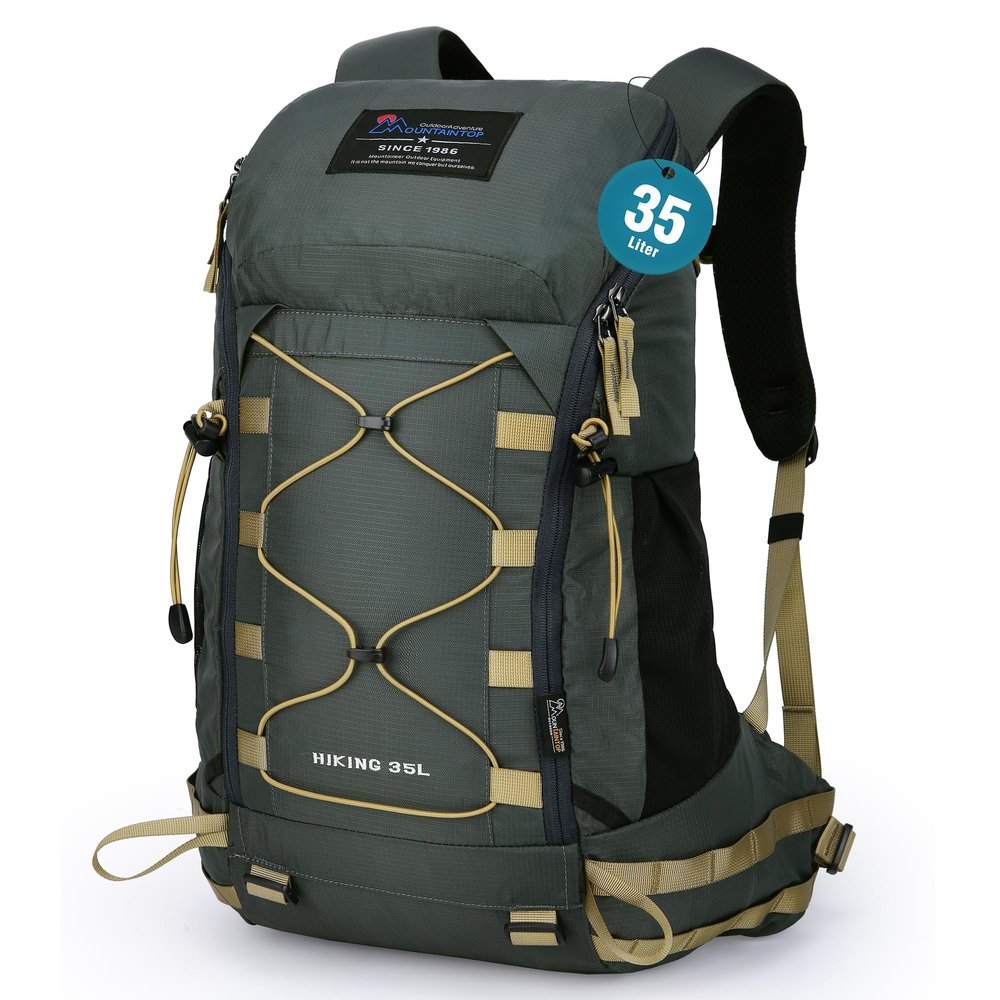 MOUNTAINTOP Hiking Backpack 35L Travel Backpack Lightweight Daypack for Men&Women Outdoor Camping