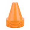 WNSC Football Marking Discs, Unbreakable PE Cone Shape 10pcs Football Cone, Improve The Controlling Ability of Football for Football Training Games for Boys(Orange) view 1