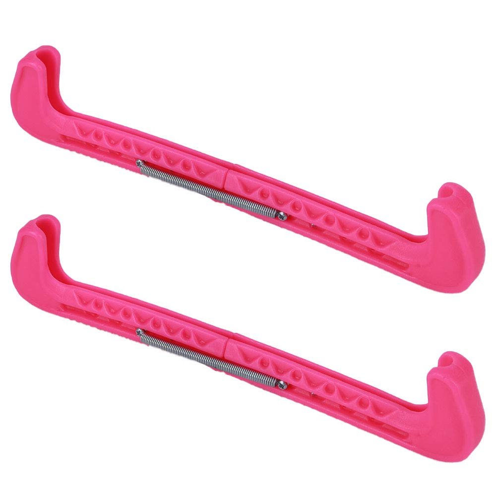 A sixx Skate Blade Guards, Ice Skate Blade Covers, Sturdy Strong Safe for Sports Skiing(Pink)