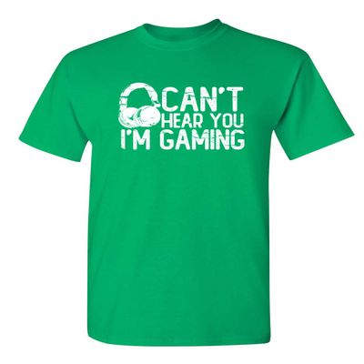 I'm Gaming Graphic Novelty Sarcastic Funny T Shirt L Irish