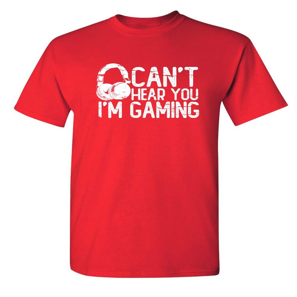I'm Gaming Graphic Novelty Sarcastic Funny T Shirt 3XLT Red