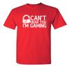 I'm Gaming Graphic Novelty Sarcastic Funny T Shirt 3XLT Red view 1