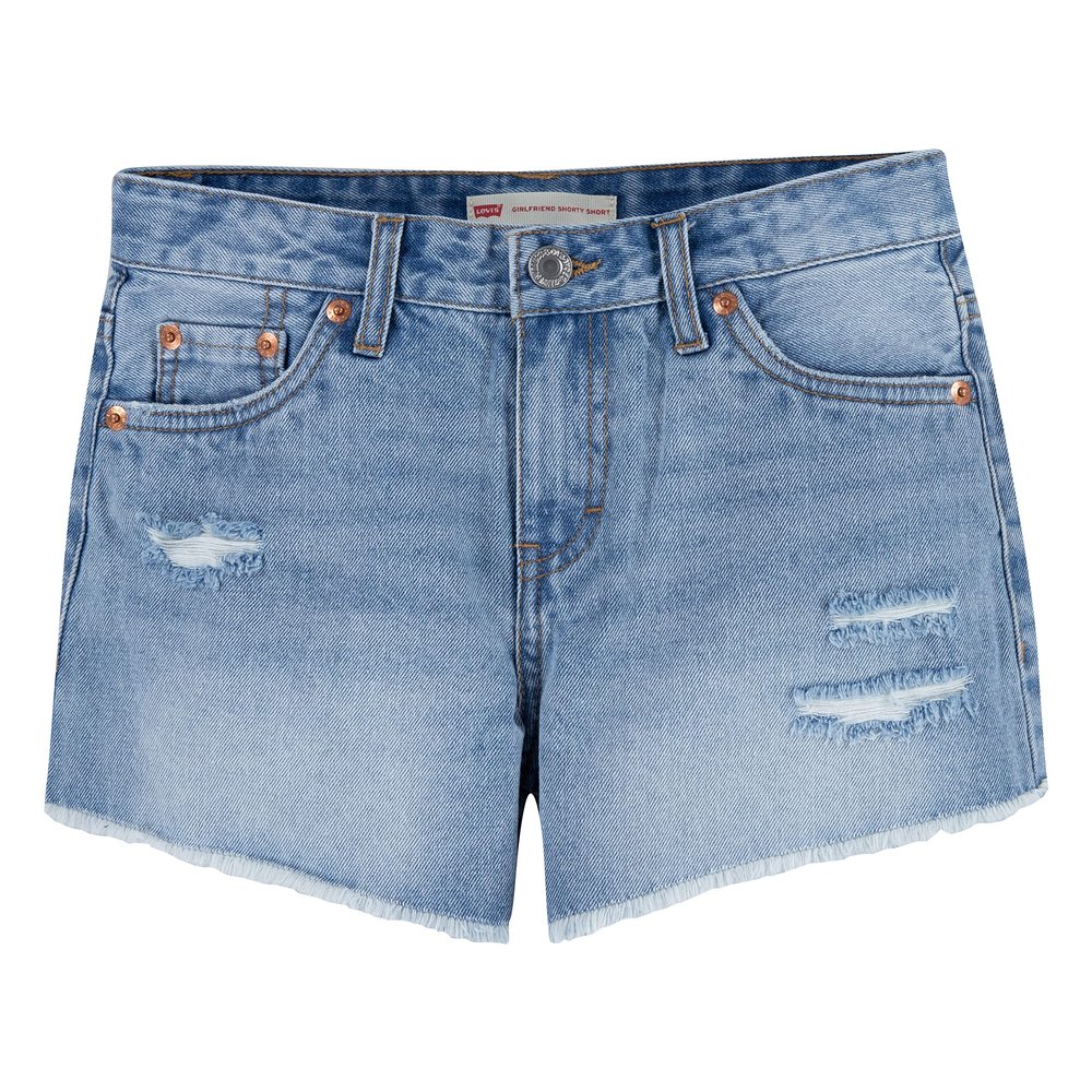 Girlfriend Fit Denim Shorty Shorts