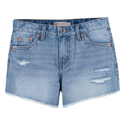 Girlfriend Fit Denim Shorty Shorts