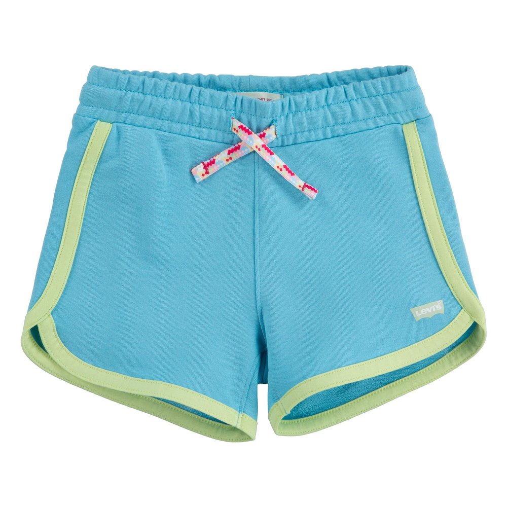 Levi's Girls' Soft Knit Shorty Shorts, Blue Topaz, 6X