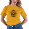 Go All Out XX-Large Gold Adult Sorry for What I Said While Docking The Boat Funny T-Shirt view 4