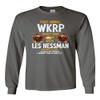 Societee New Graphic 1st Annual WKRP Turkey Drop Thanksgiving Men's Long Sleeve T-Shirt (Gray, 4X-Large) view 1