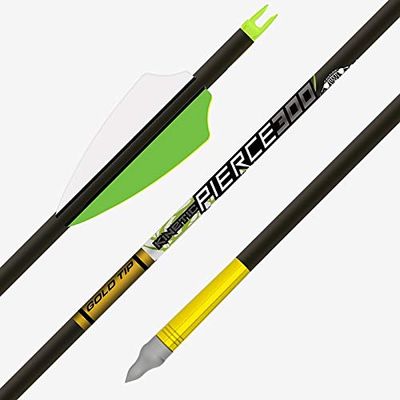 Gold Tip Arrow, Pierce (.166) 340 2" Raptor (6)