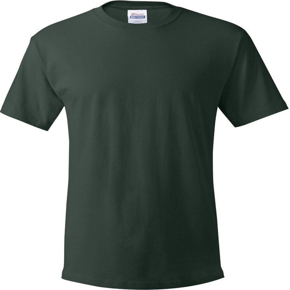 Hanes Unisex 5.2 oz. 50/50 EcoSmart T-Shirt 4XL DEEP Forest