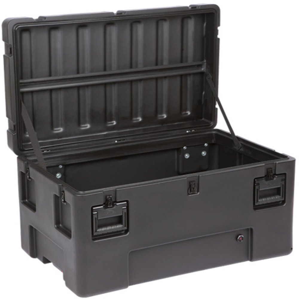 SKB Cases 3R3722-20B-EW R-Series 3722-20 Waterproof Utility Case, LLDPE Polyethylene Impact Resistant, Pressure Relief/Breather Valves, Stainless Steel Latches and Hinges