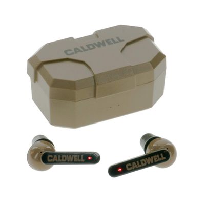 Caldwell E-Max Shadows FDE 23 Decibels NRR - Electronic Hearing Protection with Bluetooth Connectivity for Shooting, Hunting, and Range