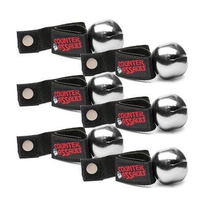Counter Assault Bear Bell Chrome w/Silencer - 6 Pack